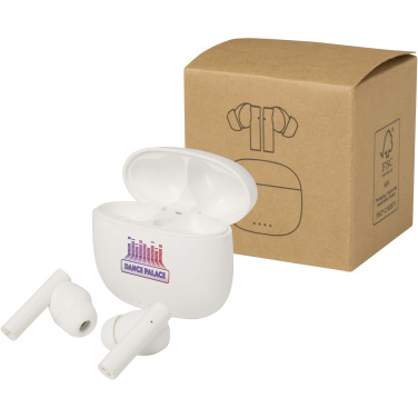 Logo trade advertising products picture of: Alterf recycled plastic True Wireless Bluetooth® headset with silicone eartips