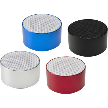 Logo trade promotional products image of: Ankaa 3W recycled aluminium wireless Bluetooth® speaker