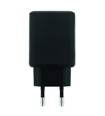 Logo trade promotional merchandise photo of: EU 2-pole wall adapter/charger