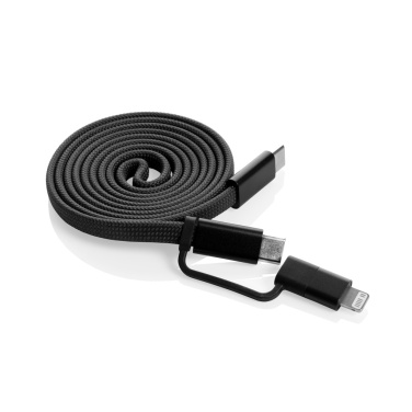 Logo trade promotional products image of: Arc RCS recycled Ultra-thin 60W 2 in 1 magnetic cable