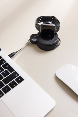 Logo trade promotional product photo of: VINGA Baltimore RCS 2-in-1 Wireless 15W Travel Charger