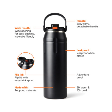 Logo trade promotional item photo of: Nordic Drift Trail RCS Insulated sports bottle 940ml