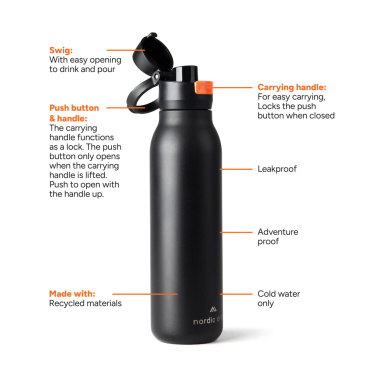 Logo trade promotional items picture of: Nordic Drift Trail RCS Single Wall Water Bottle 750ml