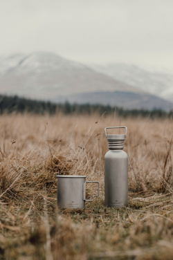 Logotrade corporate gift picture of: Nordic Drift Trail Ultra Light Titanium 600ml Water Bottle