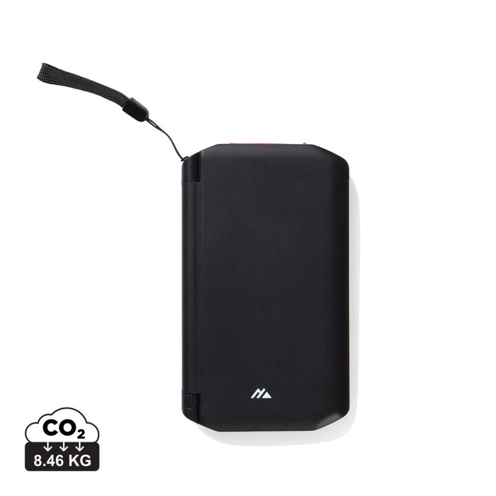 Logo trade corporate gifts picture of: Nordic Drift Titan 10.000mAh solar powerbank with 3 panels