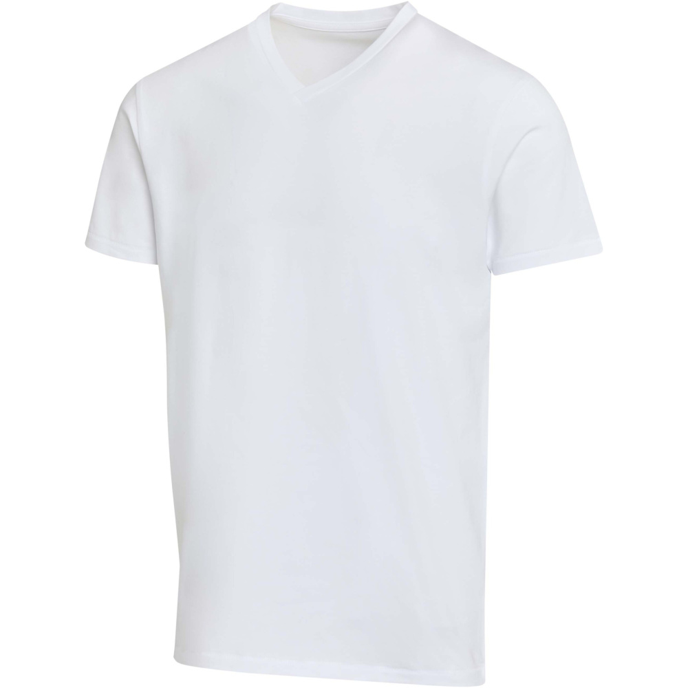 Logo trade promotional gift photo of: Balfour 200 g/m² short sleeve v-neck unisex OCS organic t-shirt