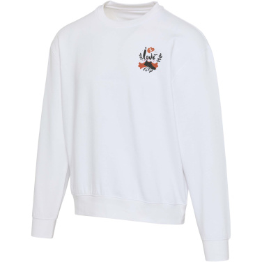 Logo trade advertising products image of: Boris 280 g/m2 unisex OCS organic oversized crewneck sweater