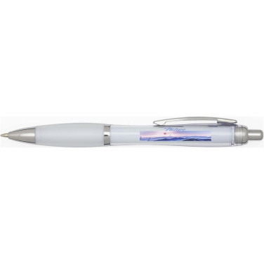 Logotrade promotional giveaway image of: Nash RCS plastic ballpoint pen (black ink)