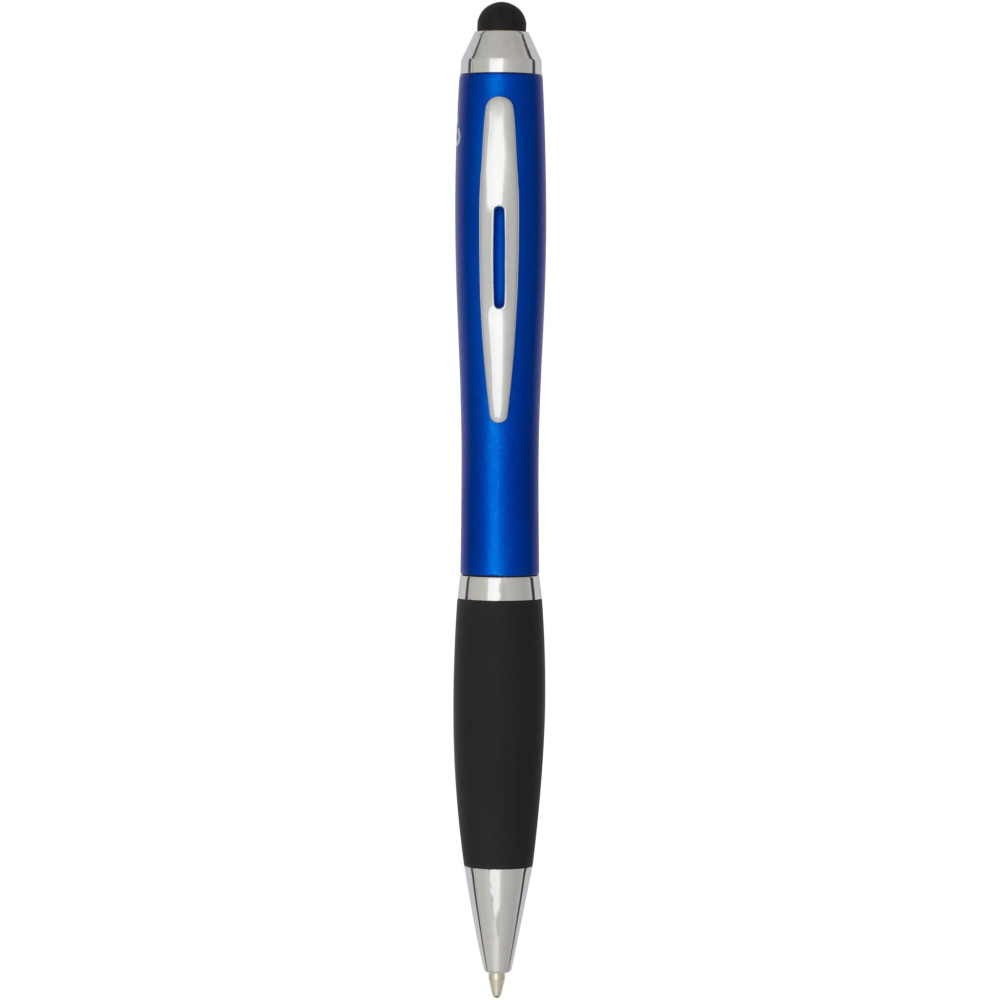 Logo trade promotional giveaway photo of: Nash RCS recycled plastic stylus ballpoint pen (black ink)