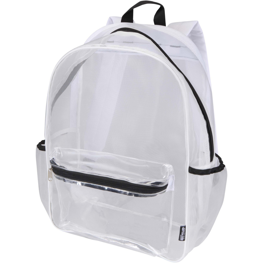 Logo trade promotional merchandise image of: Mesh GRS recycled backpack 18L