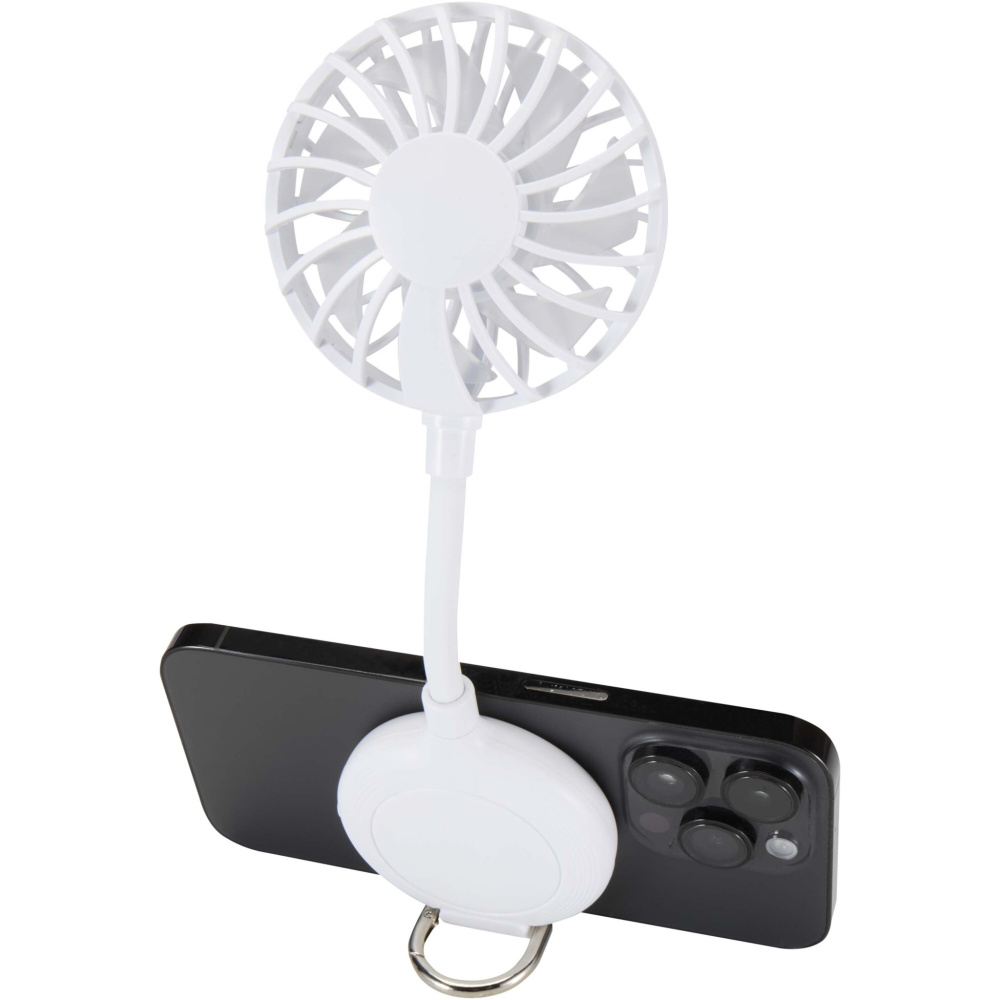 Logotrade promotional item picture of: Ventio recycled plastic magnetic portable fan