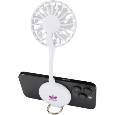 Logo trade corporate gifts image of: Ventio recycled plastic magnetic portable fan