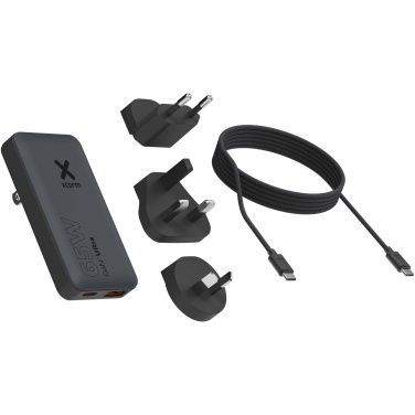 Logotrade promotional merchandise photo of: Xtorm 65W fast travel charger with cable and travel case set