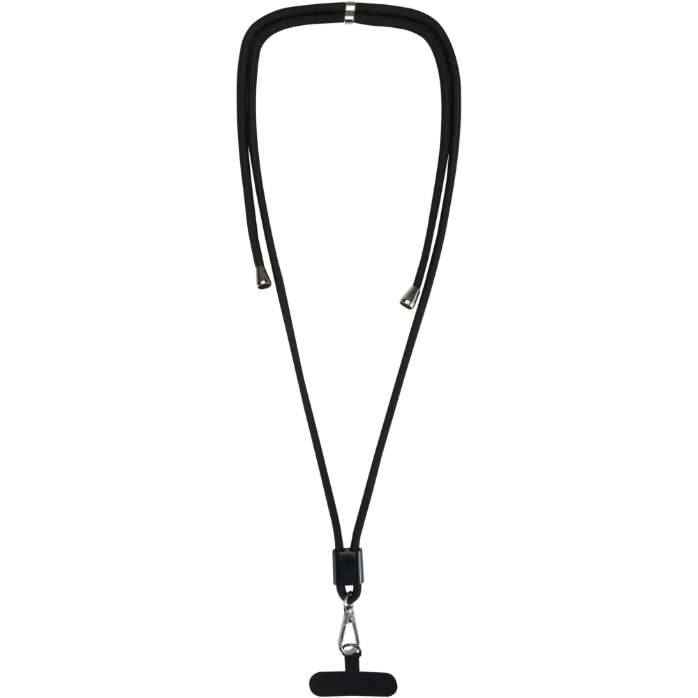 Logo trade advertising product photo of: Vega adjustable recycled smartphone lanyard
