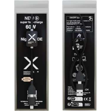 Logo trade promotional products picture of: SCX.design C32 60W switch charging cable with light-up logo