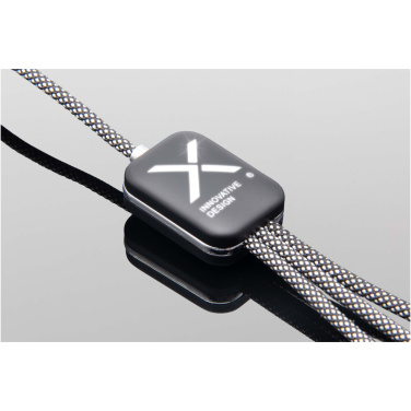 Logo trade promotional item photo of: SCX.design C33 60W Type-C charging cable with dual light-up logo