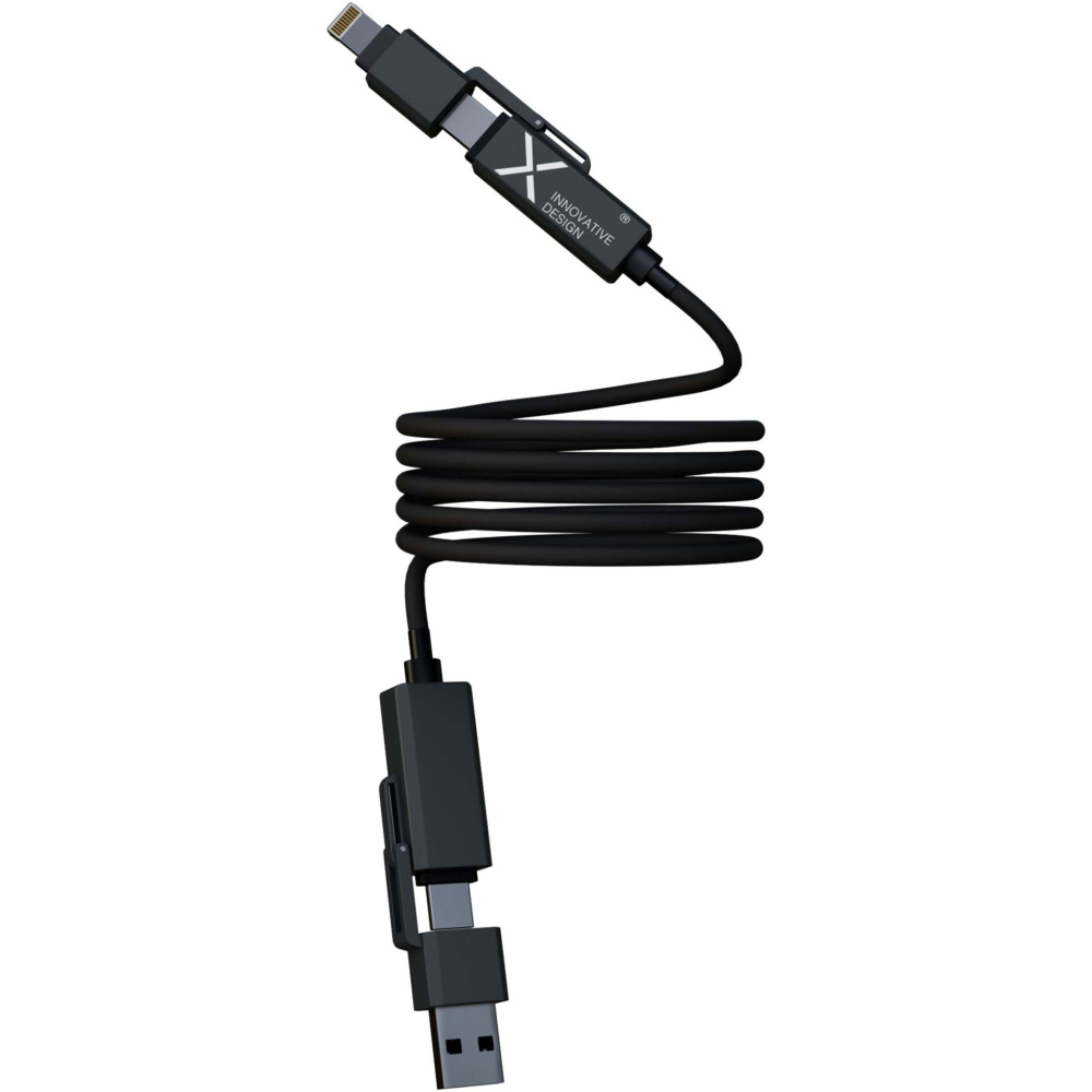 Logo trade promotional products image of: SCX.design C59 100W magnetic silicone charging cable
