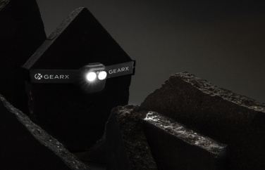 Logo trade promotional products image of: Gear X RCS rPlastic head torch with motion sensor