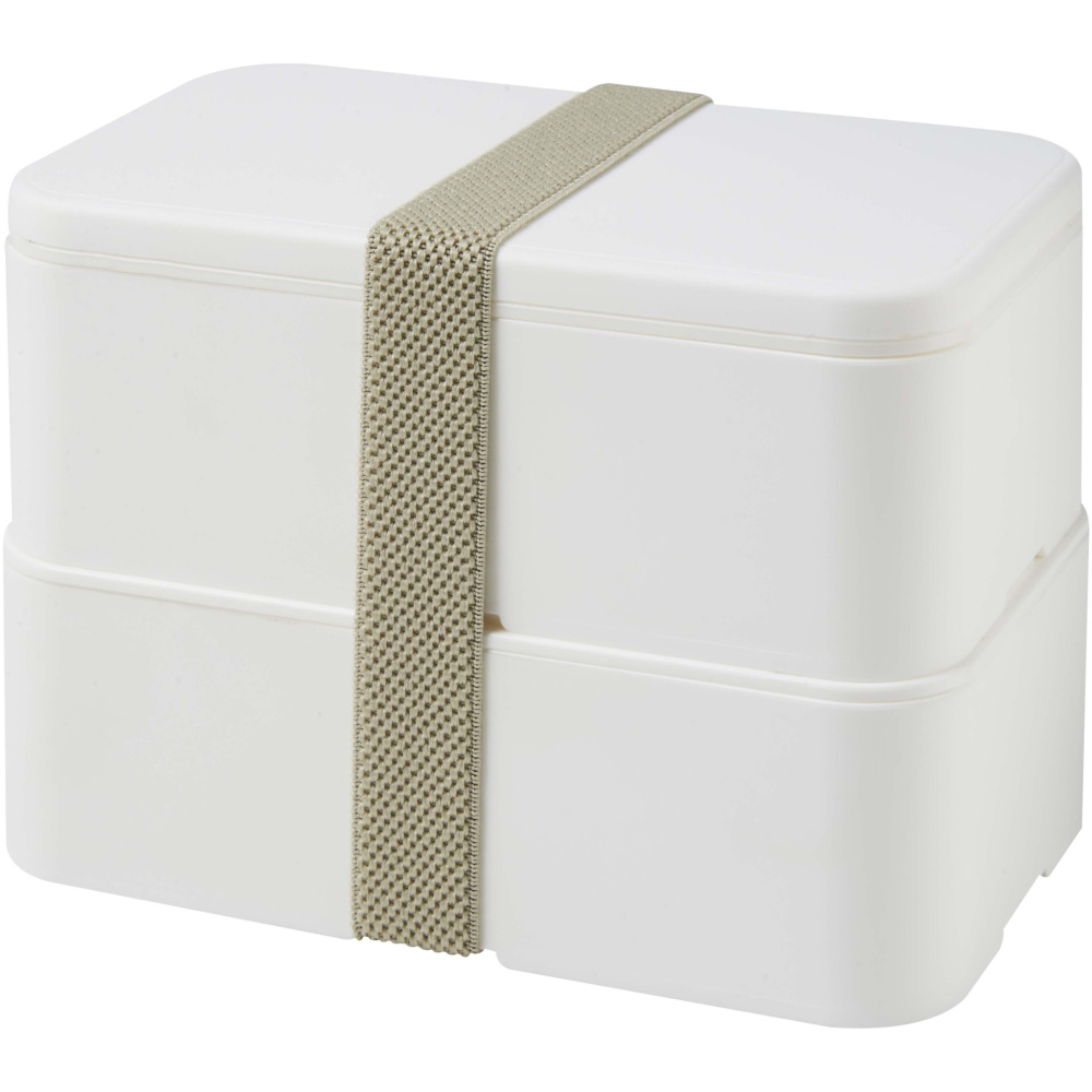 Logo trade advertising products image of: MIYO POP 700+700 ml double layer lunch box