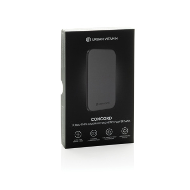 Logo trade promotional gift photo of: Urban Vitamin Concord RCS Ultra thin 3000mAh powerbank