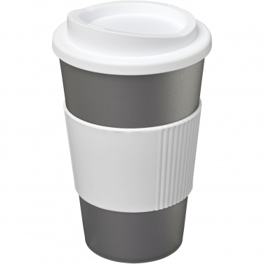 Logo trade ärikingituse pilt: Americano® 350 ml silikoonist võruga kohvitops