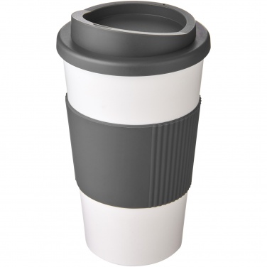 Logo trade meened foto: Americano® 350 ml silikoonist võruga kohvitops