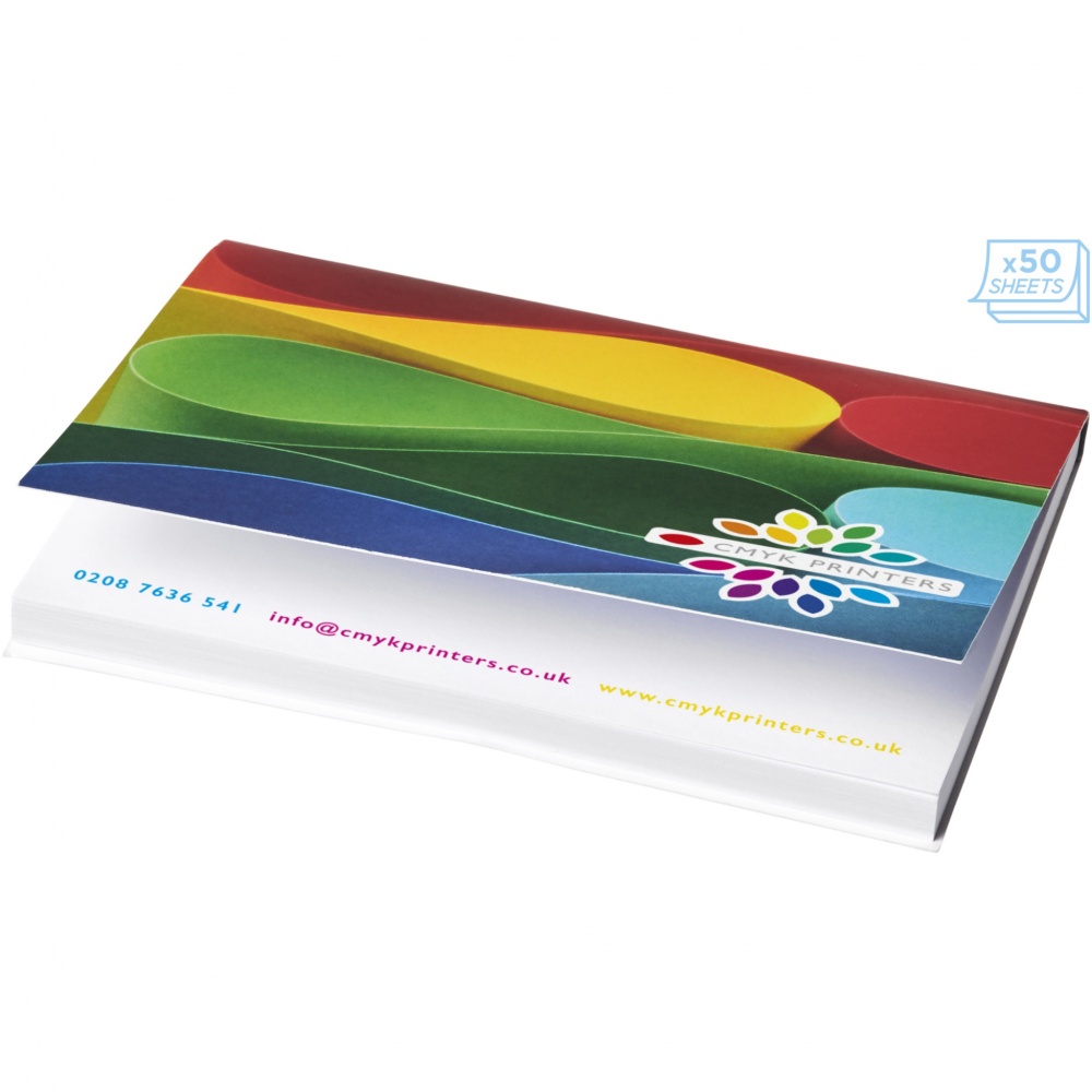 Logo trade firmakingi pilt: Sticky-Mate® A7 pehmekaanelised kleeppaberid 100x75mm