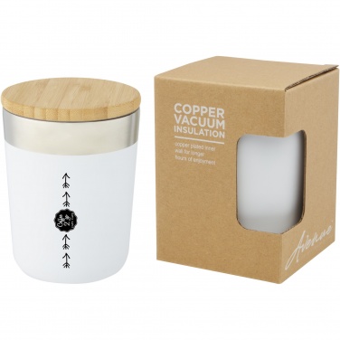 Logotrade reklaamtoote foto: Lagan 300 ml roostevabast terasest termostops bambusest kaanega