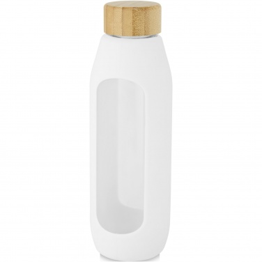 Logotrade firmakingi foto: Tidan 600 ml borosilikaatklaasist pudel silikoonkäepidemega