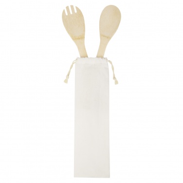 Logotrade meene foto: Endiv bambusest salati lusikas ja kahvel