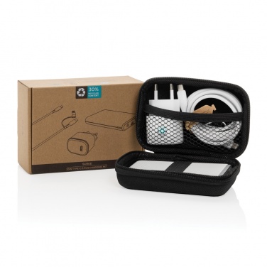 Logo trade ärikingid foto: Surge RCS taaskasutatud PET 20W tüüpi C 3 tk laadimiskomplekt
