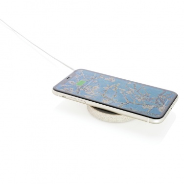 Logotrade firmakingitused pilt: Wheat Straw 5W ümmargune juhtmevaba laadimisalus