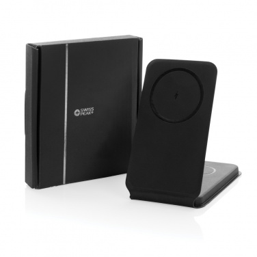 Logotrade reklaamtoote foto: Swiss Peak RCS rPU 15W kolm-ühes magnetiline juhtmevaba laadija