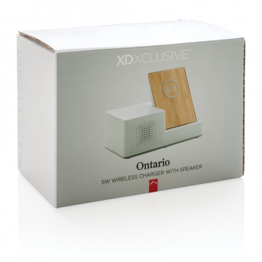 Logo trade ärikingi pilt: Ontario 5W juhtmevaba laadija koos kõlariga