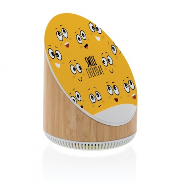 Logotrade ärikingi foto: Ovate bambusest 5W kõlar koos 15W juhtmevaba laadijaga