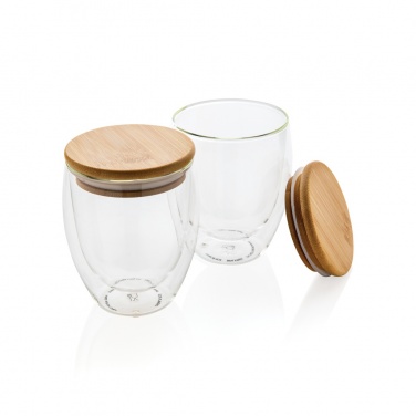 Logo trade ärikingituse pilt: Topeltseinaga borosilikaatklaasist komplekt 2 x 250 ml