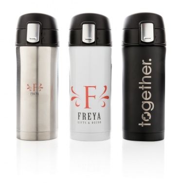 Logo trade ärikingituse pilt: Lihtsalt lukustatav vaakum termoskruus