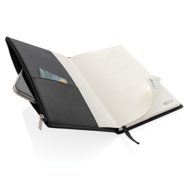 Logo trade firmakingid foto: Tõmblukuga taskuga Swiss Peak A5 PU-märkmik