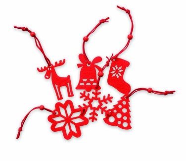 Logotrade reklaamtooted pilt: Komplektis 6 puuvildist riidepuud