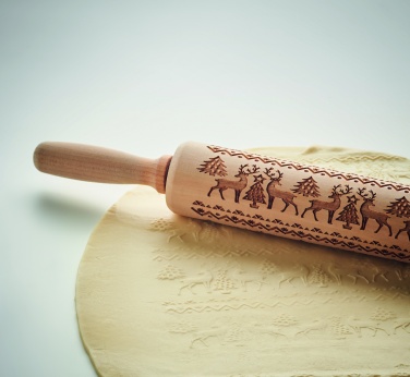 Logo trade firmakingid foto: Jõulutaigna puidust rullimine