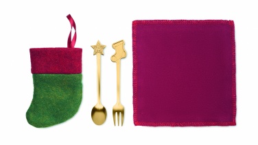 Logotrade reklaamtoote foto: Jõulumagustoidu söögiriistade komplekt