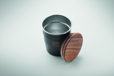 Logo trade firmakingid foto: Pähklise viimistlusega termostops, 350 ml