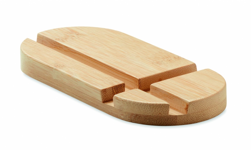 Logo trade reklaamkingi pilt: Bambusest tahvelarvuti/nutitelefoni alus