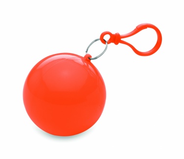 Logo trade reklaamkingi pilt: Vihmapontšo ümmarguses anumas