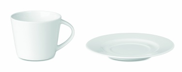 Logo trade reklaamtoote pilt: Cappuccino tass ja alustass