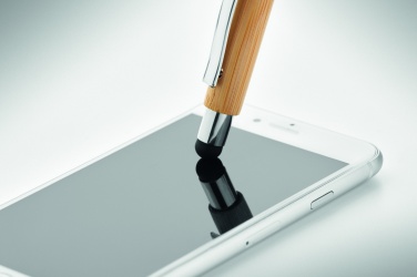 Logotrade reklaamkingi foto: Bambusest pastapliiats sinise tindiga