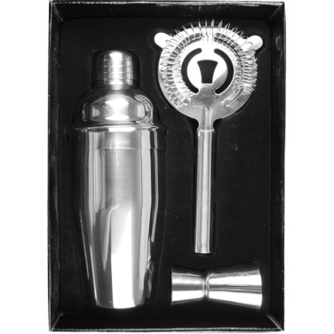 Logotrade reklaamkingituse foto: Metallist kokteilikomplekt, 3-osaline MESSINA