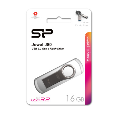 Logotrade reklaamtoote foto: Pendrive 3.0 Silicon Power JEWEL J80 TITANIUM 16GB