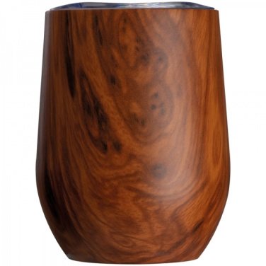 Logo trade firmakingituse pilt: Puidust välimusega roostevabast terasest kruus BRIGHTON 380 ml