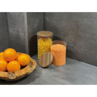 Logotrade reklaamkingi foto: Klaasist säilitusnõu kaanega ONTARIO 1000 ml